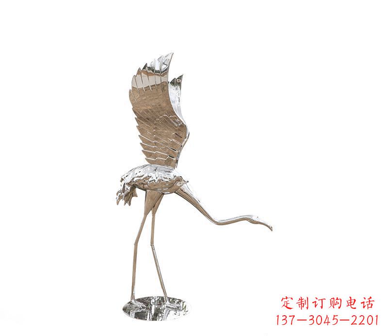 开封不锈钢火烈鸟雕塑灿烂耀眼的艺术之作