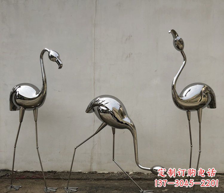 开封不锈钢锻造火烈鸟雕塑