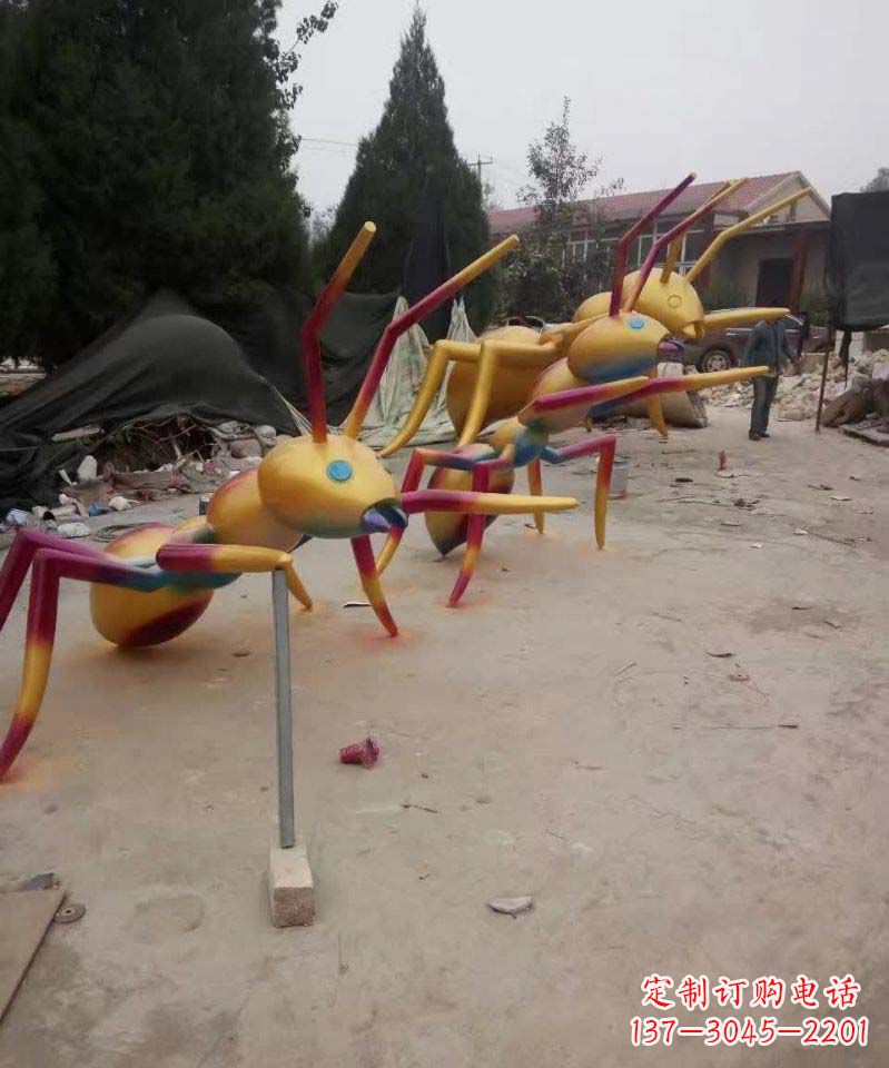 开封精美的不锈钢蚂蚁雕塑