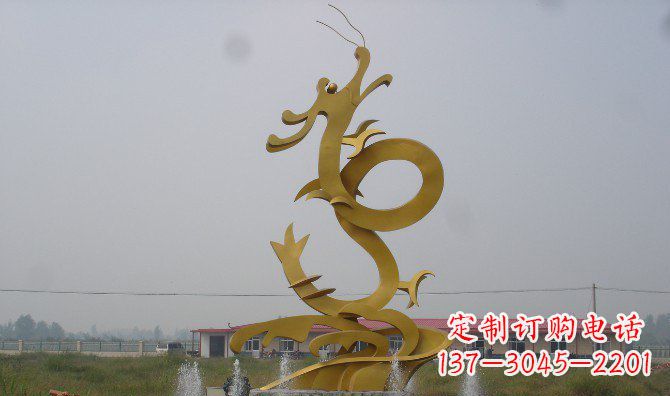 开封不锈钢飞龙雕塑