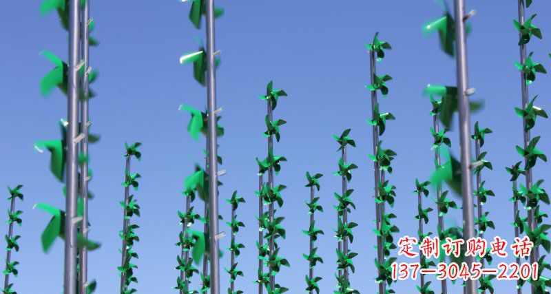 开封螺旋风车给广场景观带来的旋转欢乐