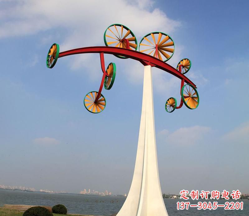开封不锈钢风车雕塑艺术美学的完美结合