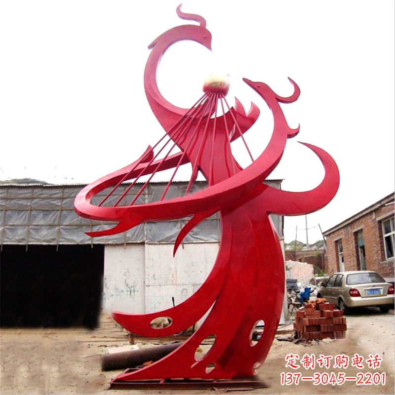 开封不锈钢凤凰雕塑绚丽多彩的艺术瑰宝