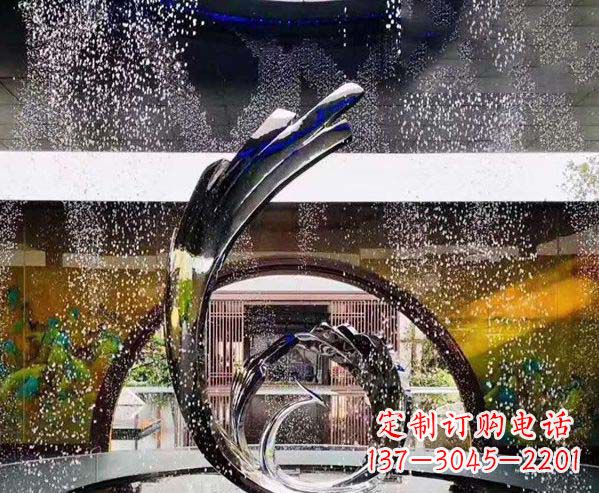 开封凤凰雕塑优雅的不锈钢艺术