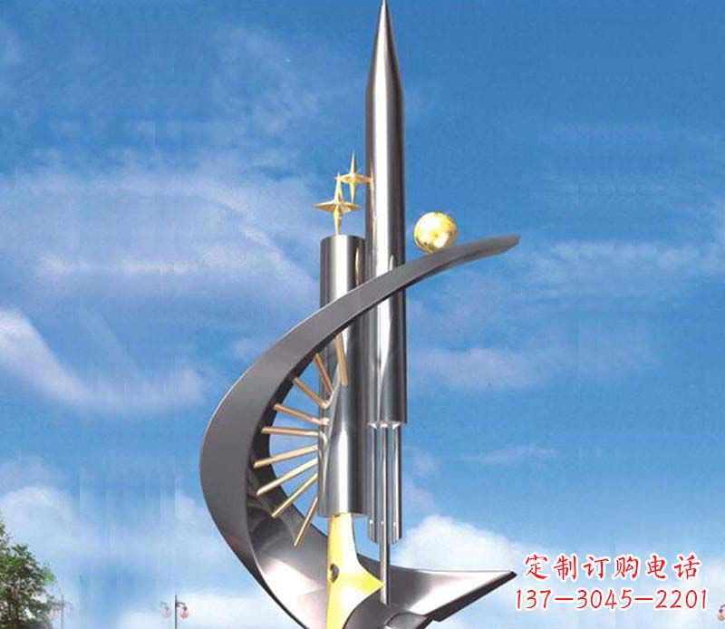 开封不锈钢钢笔雕塑1