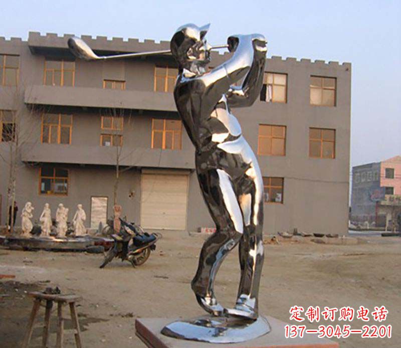 开封不锈钢高尔夫雕塑
