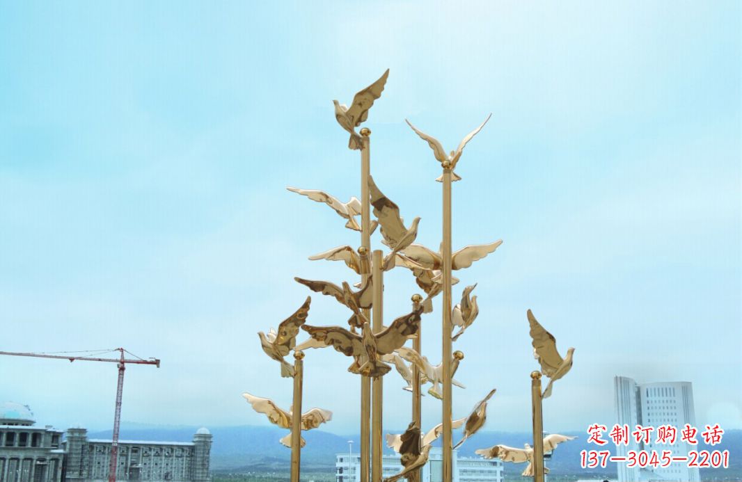 开封鸽子雕塑,传承着美好的历史