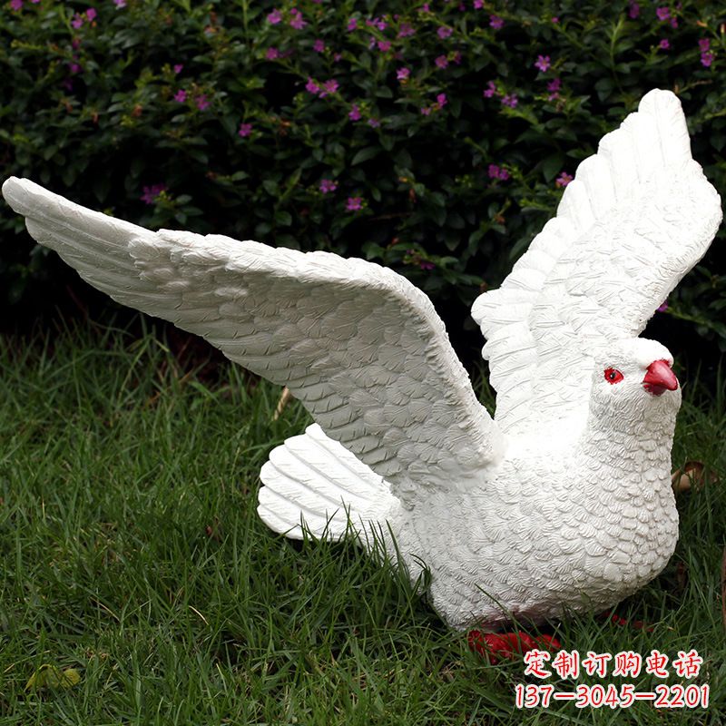 开封不锈钢鸽子雕塑