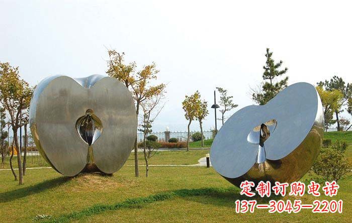 开封不锈钢苹果雕塑——珍贵的艺术瑰宝