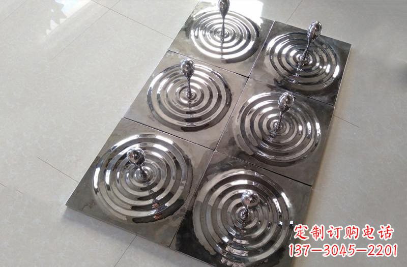 开封不锈钢公园水滴雕塑精美绝伦
