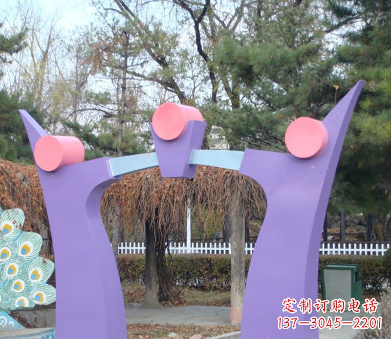 开封不锈钢拱门雕塑精美艺术品