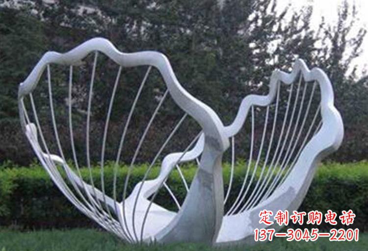 开封不锈钢公园的镂空贝壳雕塑