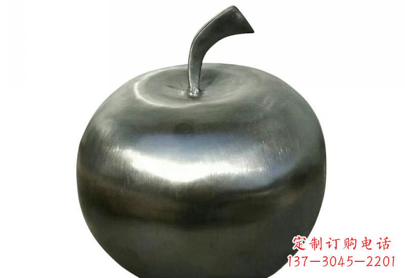 开封不锈钢苹果雕塑精美的艺术之作