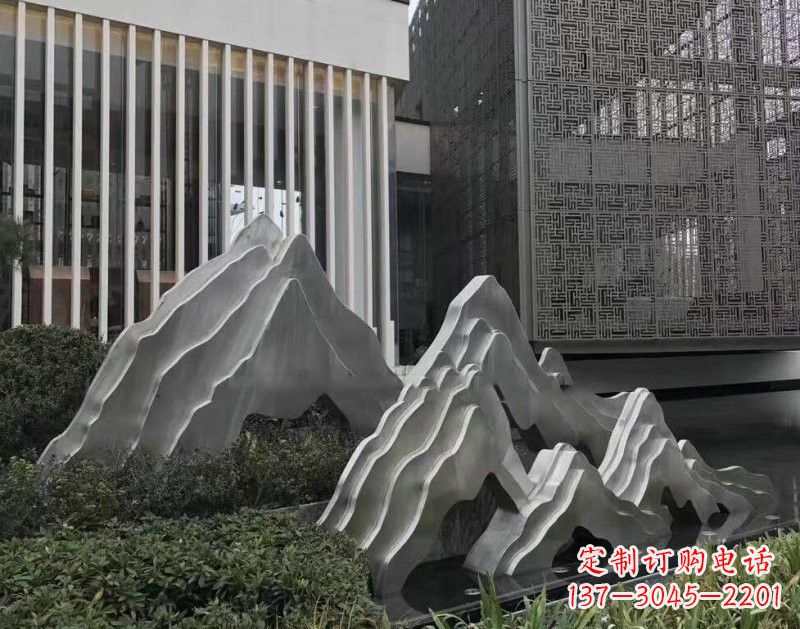 开封不锈钢公园小区精美的假山雕塑