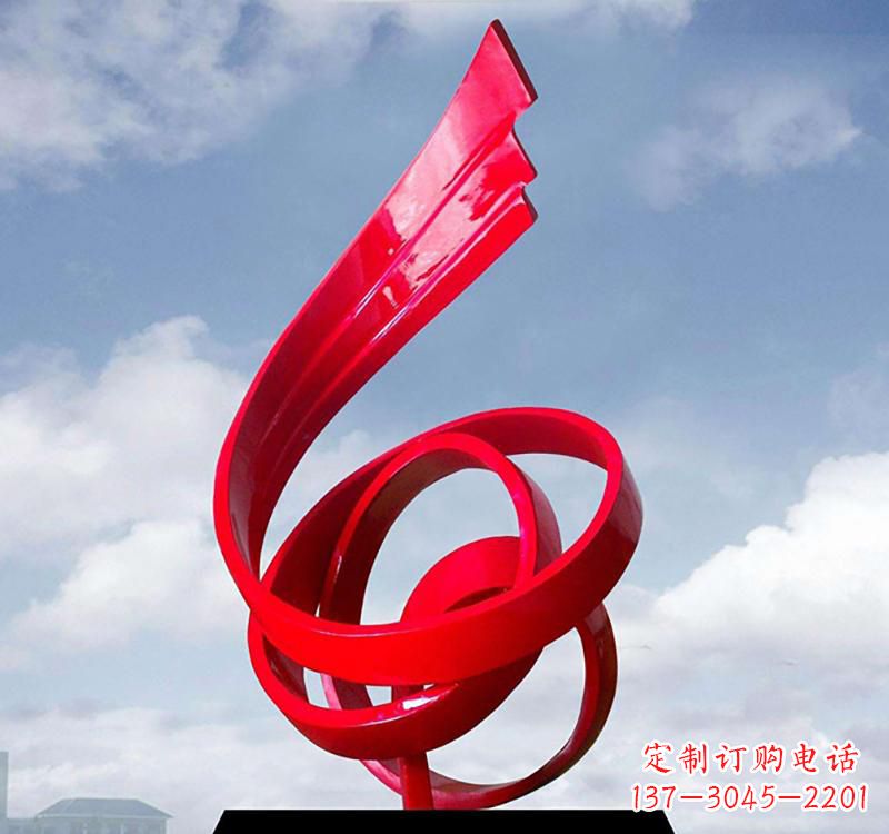 开封美丽的飘带雕塑——城市的精灵