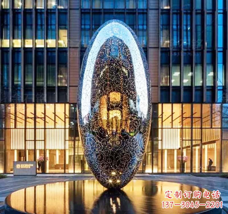 开封不锈钢圆环雕塑抽象艺术的完美诠释