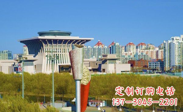 开封不锈钢广场大型火炬雕塑