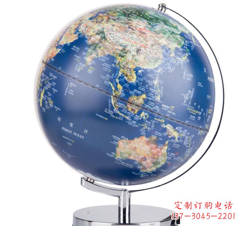 开封不锈钢地球仪雕塑精美的艺术品