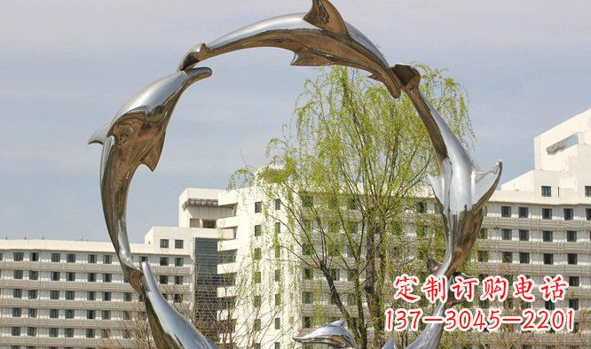 开封海豚雕塑精美景观的象征