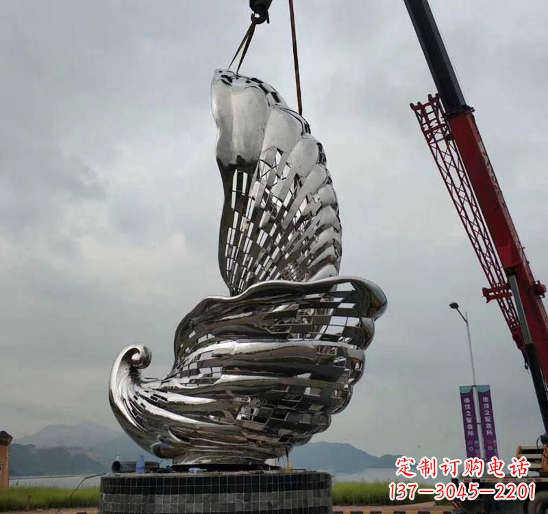 开封不锈钢海螺雕塑2