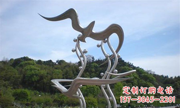 开封不锈钢海鸥景观雕塑