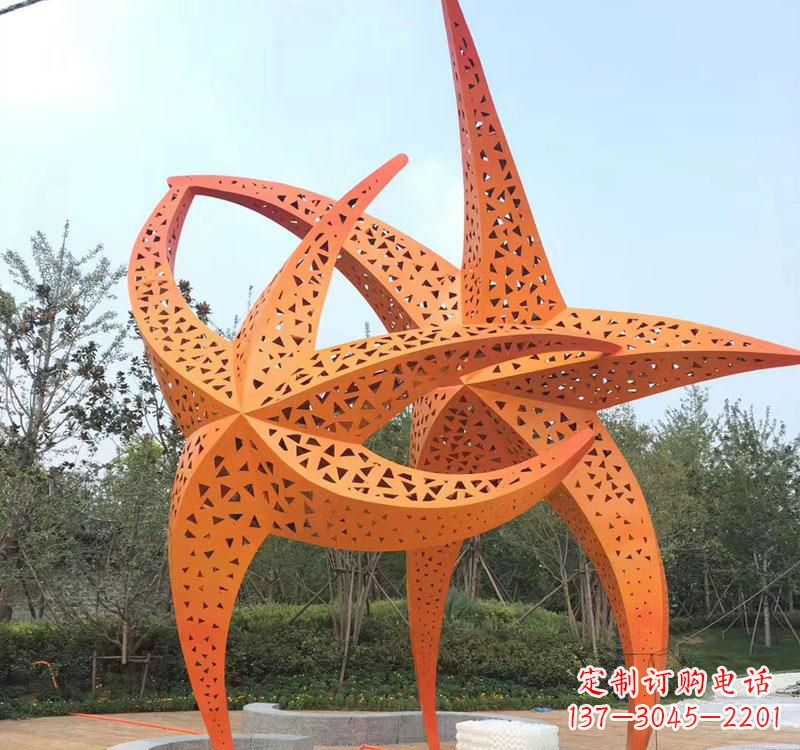 开封不锈钢海星海洋动物雕塑——美丽的海洋艺术