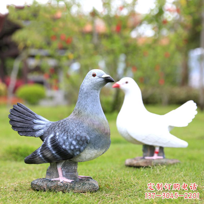 开封不锈钢和平鸽雕塑