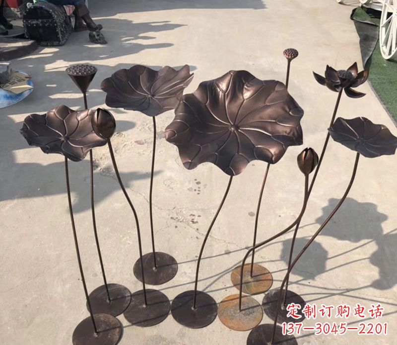 开封不锈钢荷花雕塑传承传统文化