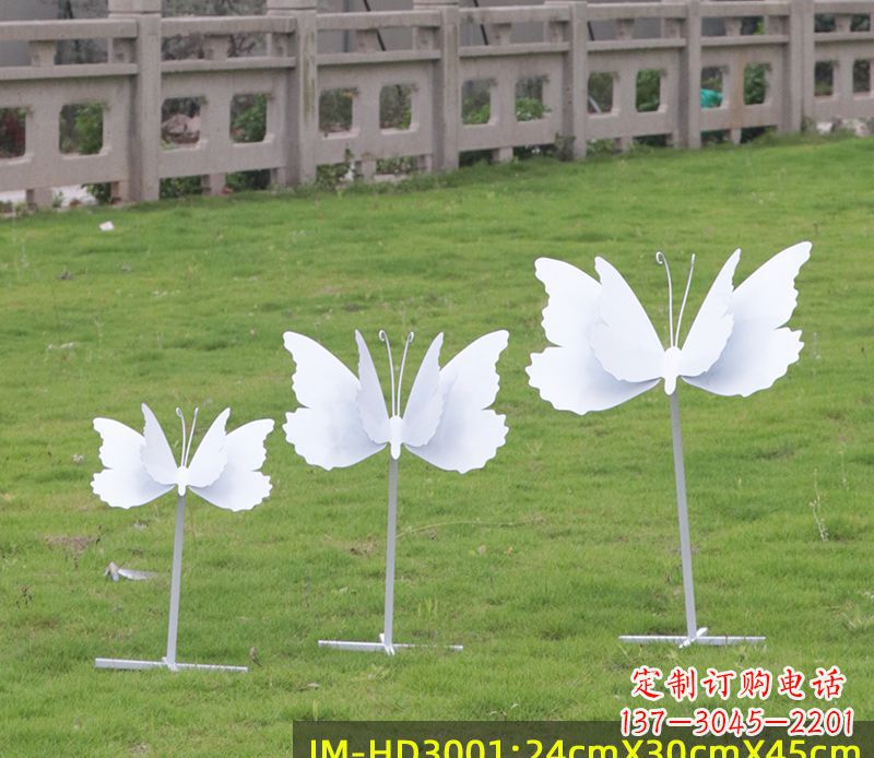 开封不锈钢蝴蝶组合雕塑精美的艺术品