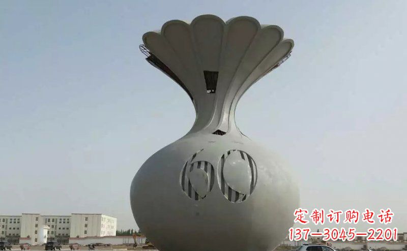 开封不锈钢花篮雕塑精美绝伦