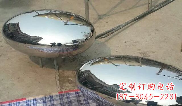 开封不锈钢鸡蛋雕塑精美的艺术作品