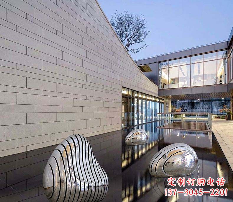 开封不锈钢假山摆件雕塑