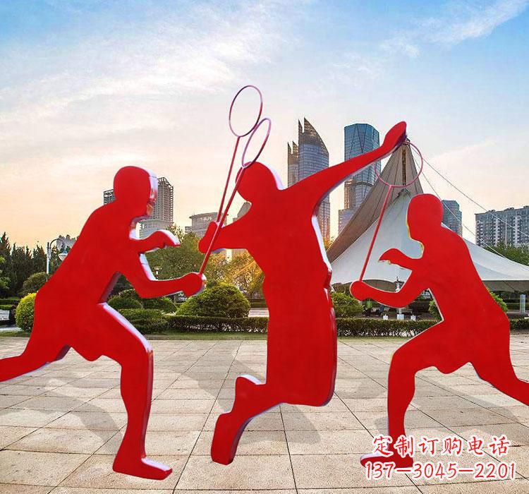 开封不锈钢羽毛球雕塑艺术与运动的完美结合
