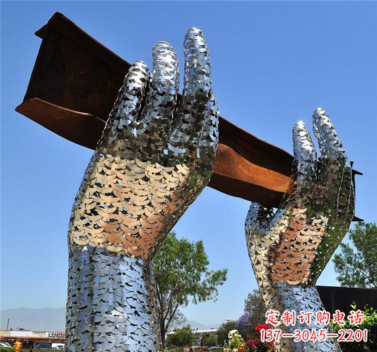 开封不锈钢拱门雕塑精美绝伦