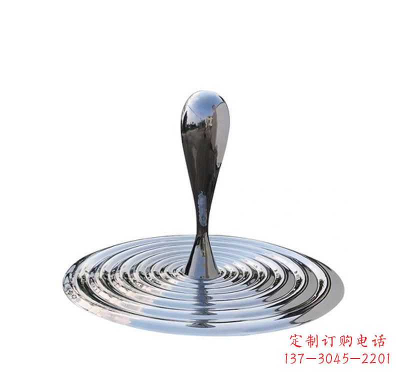 开封不锈钢景区水滴雕塑