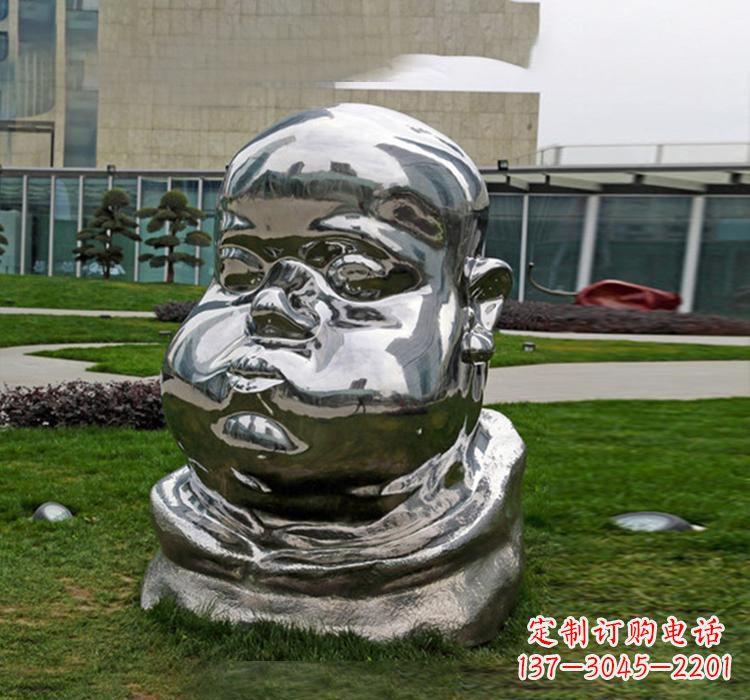 开封不锈钢镜面儿童雕塑