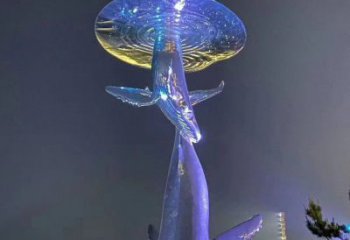 开封不锈钢鲸鱼雕塑——传承着海洋的精灵魅力