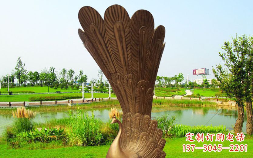 开封不锈钢孔雀展翅高飞