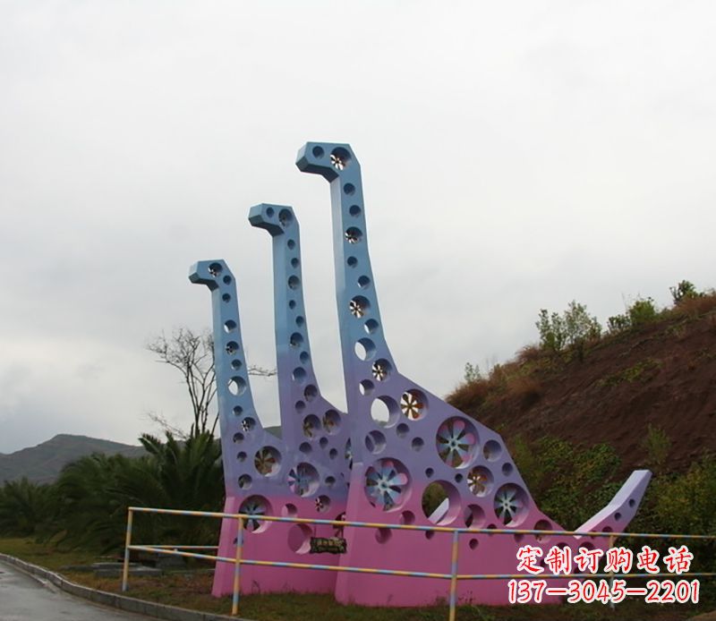 开封不锈钢恐龙雕塑精致的古代艺术