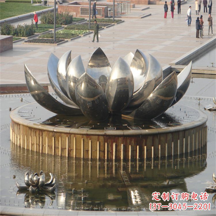 开封不锈钢莲花喷泉——艺术与美的完美结合