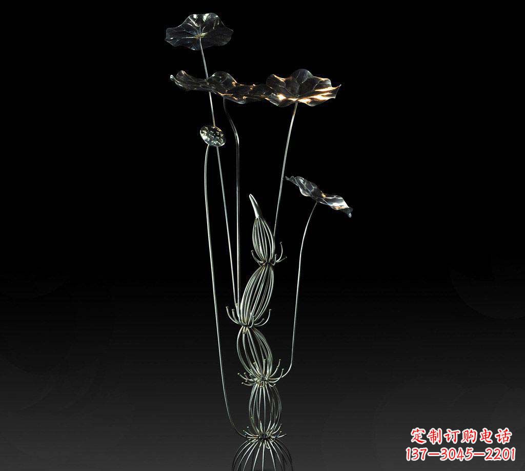 开封不锈钢荷叶雕塑精致优雅的艺术宝藏