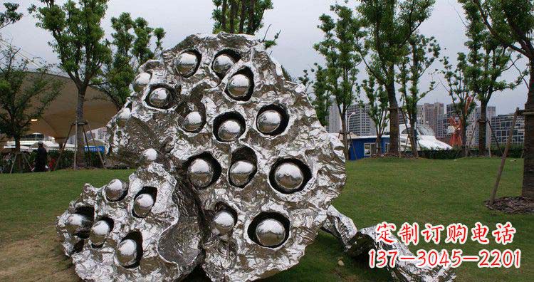 开封不锈钢莲蓬精美雕塑铸就华丽景观