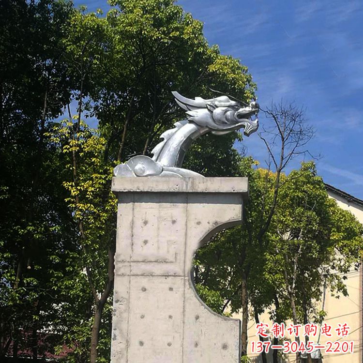 开封不锈钢龙雕塑——传承中华文化精髓