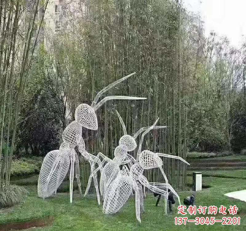 开封不锈钢镂空蚂蚁雕塑艺术细节的精彩绝伦