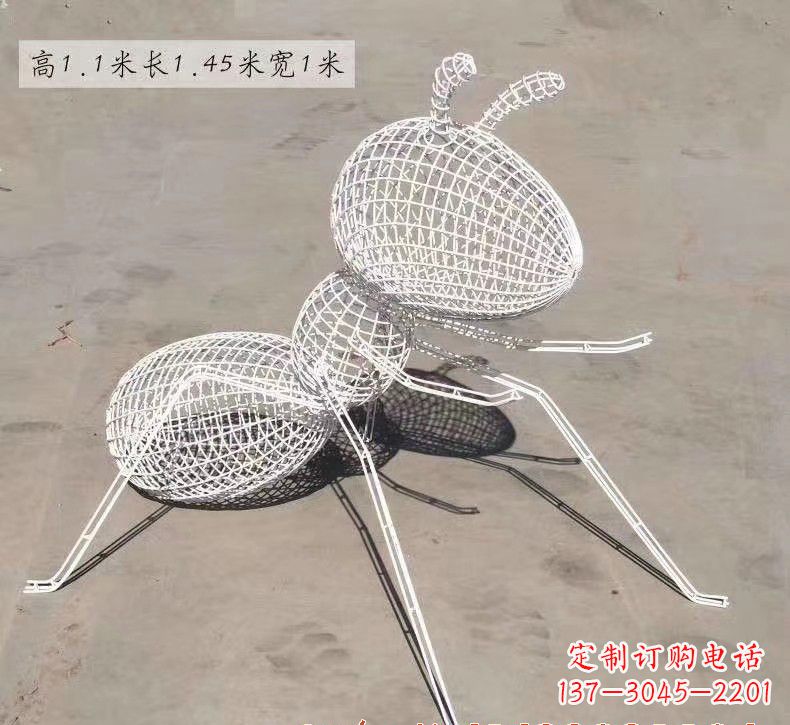 开封不锈钢镂空蚂蚁雕塑