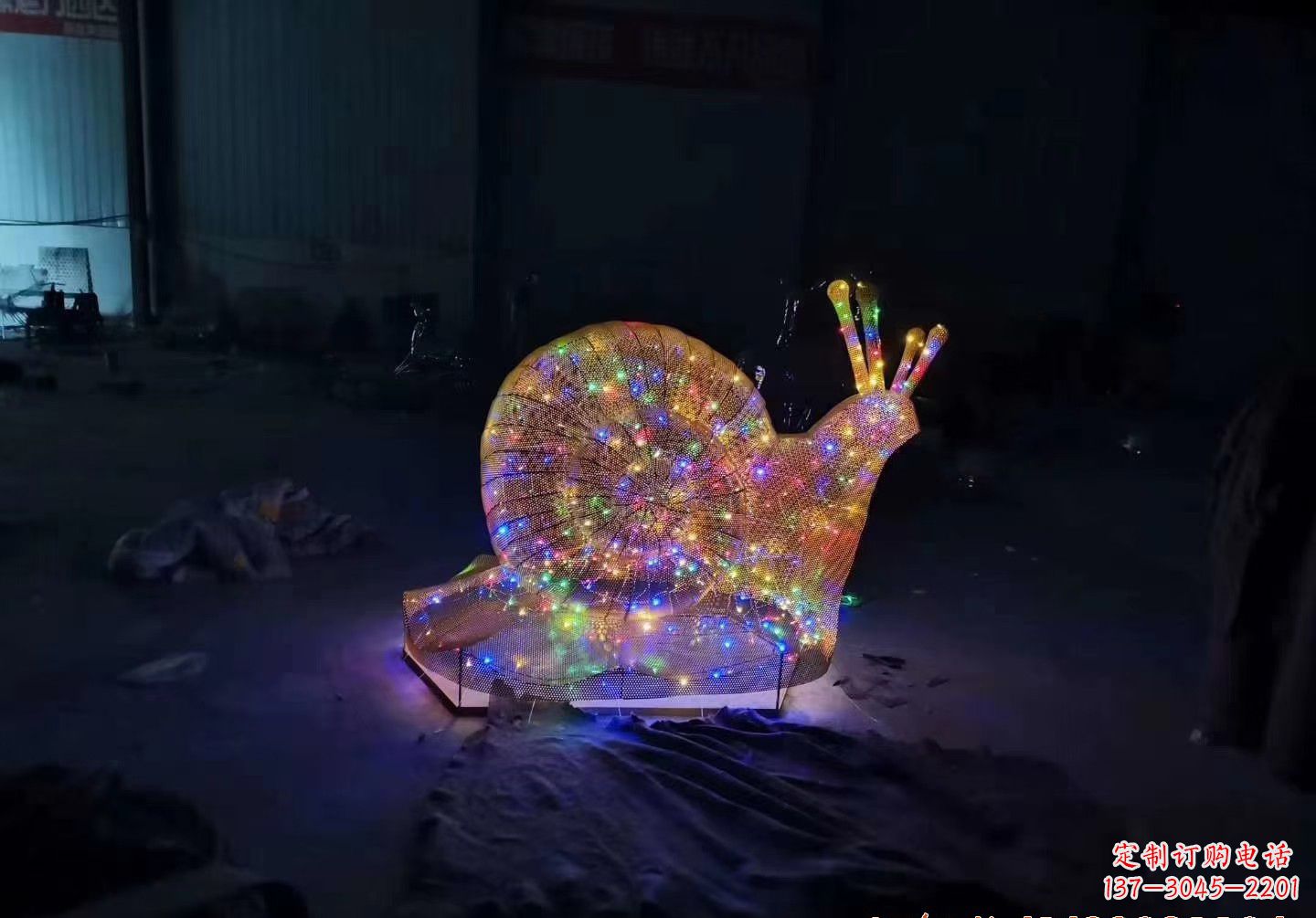 开封不锈钢镂空蜗牛雕塑精致美观的艺术品