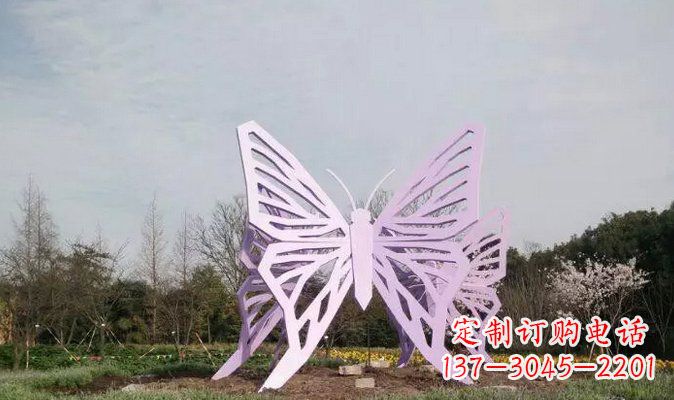 开封不锈钢蝴蝶雕塑美丽的艺术装点