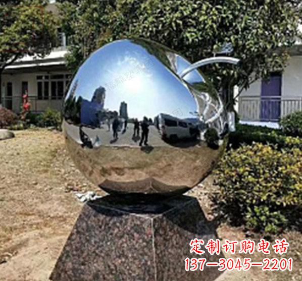 开封不锈钢蚂蚁滚苹果雕塑