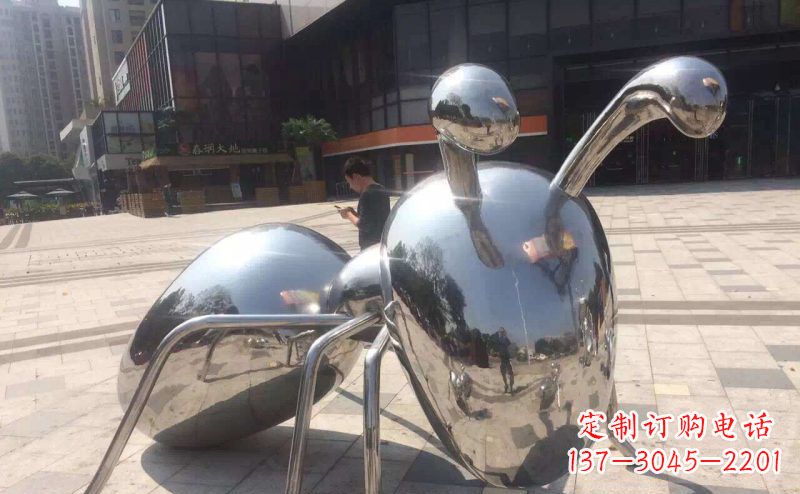开封不锈钢蚂蚁景观雕塑