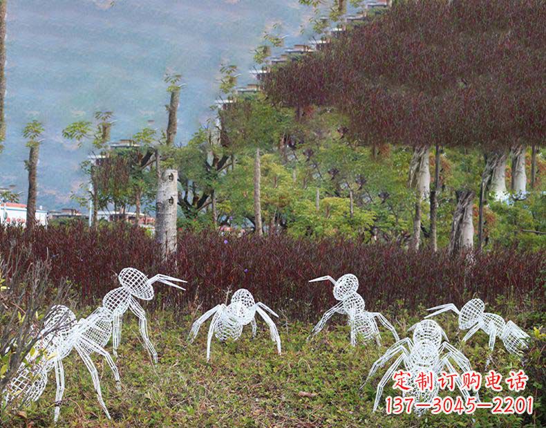 开封不锈钢蚂蚁镂空雕塑